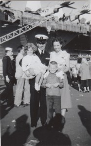 Dad met my Rosie the Riveter mother on Navy Day, 1946, in Salinas. They married one year later. I was born in 1953.