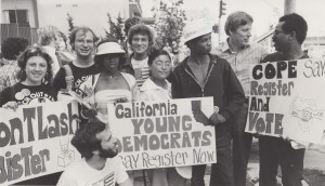 First Woman President of the California Young Democrats, 1979.